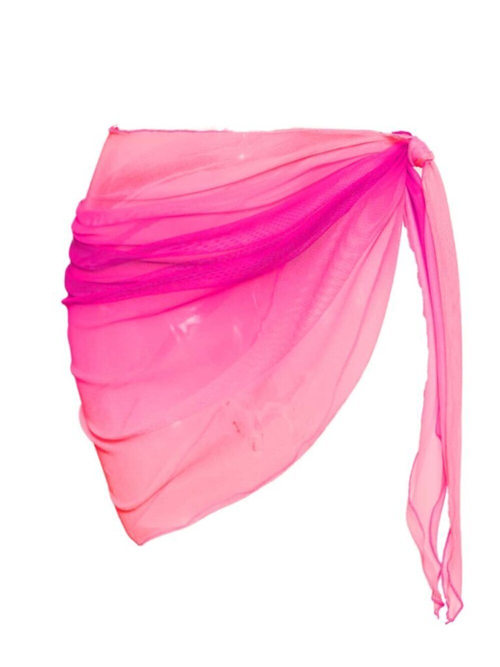 Pink Women's Beach Ombre Cover Up Skirt